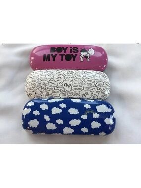 3 - Legami Mini Secret Box Door Hard Shell Glasses Case 6 1/2 inch New !!!